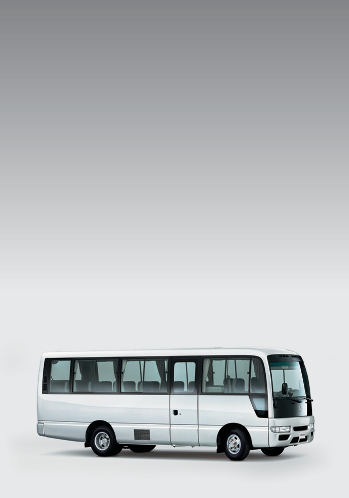 White Civilian Bus