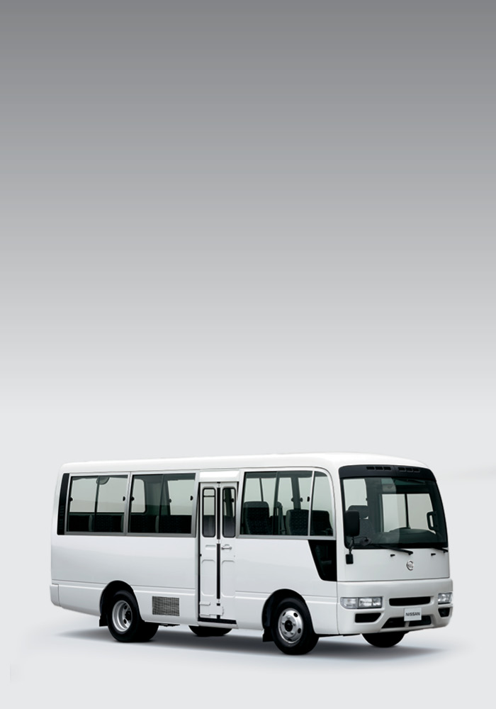 White Civilian Bus
