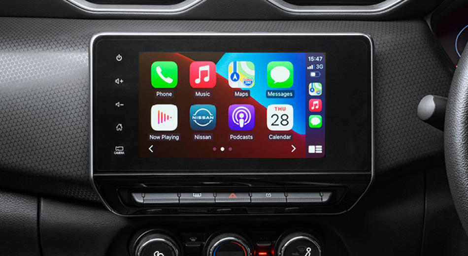 Nissan Magnite APPLE CARPLAY & ANDROID AUTO display