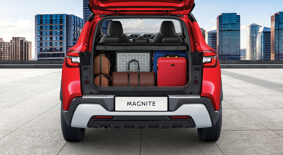 Nissan Magnite with open boot
