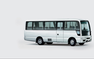 White Civilian Bus